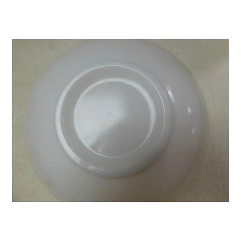 Mid Century Butterscotch Hazel Atlas Drizzle Serving Bowl Milk Glass 1950s
